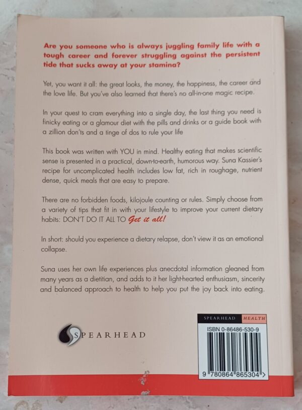 Don’t Do It All To Get It All – Suna Kassier secondhand book