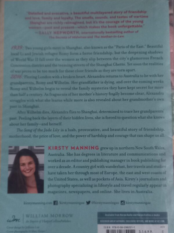 The Song Of The Jade Lily – Kristy Manning secondhand book