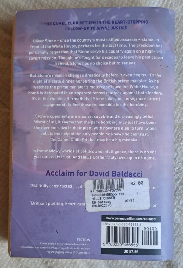 Hell’s Corner – David Baldacci secondhand book