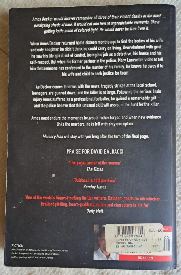 20251222_173141 Memory Man – David Baldacci secondhand book