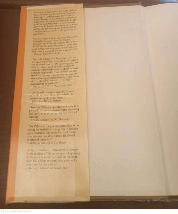 Kaviaar Vir ‘n Kameraad: Kantlynvertellinge Oor Sport — Steve De Villiers secondhand book