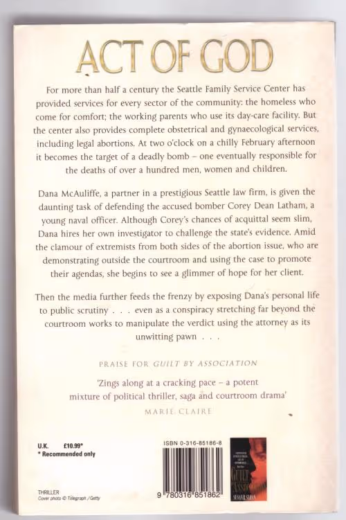 Act Of God — Susan R. Sloan secondhand book