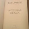 Becoming — Michelle Obama secondhand book