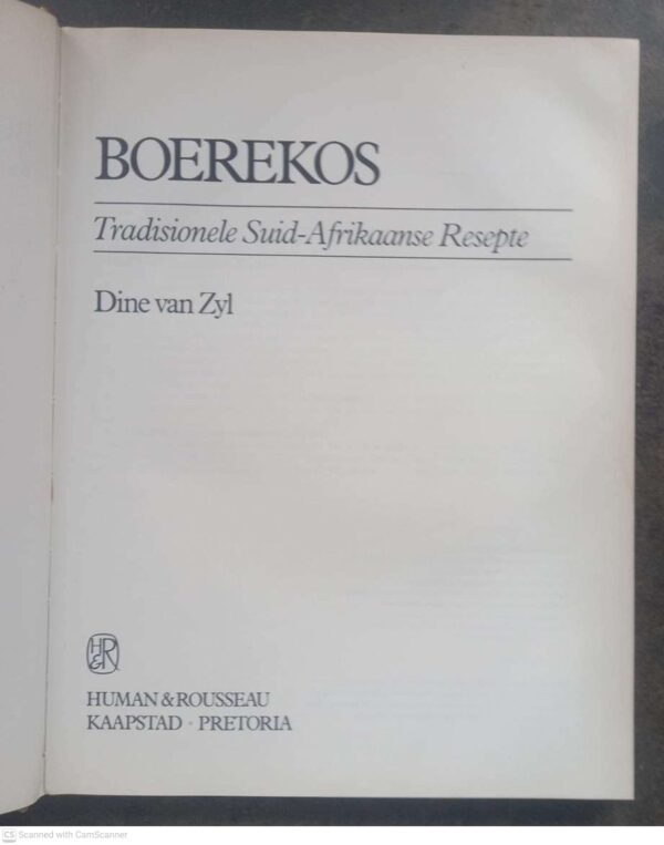 Boerekos — Dine Van Zyl secondhand book