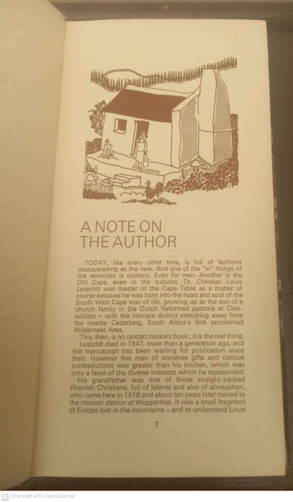 Leipoldt’s Cape Cookery — C. Louis Leipoldt secondhand book