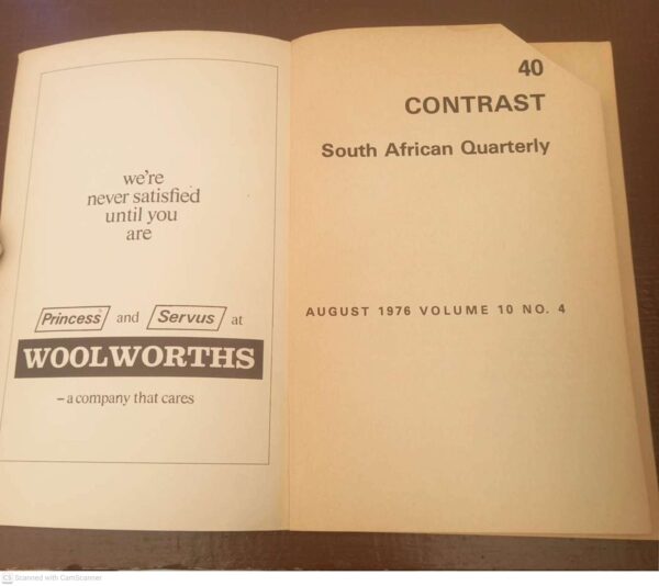 Contrast 40 – Volume 10, Number 4, August 1976 secondhand book