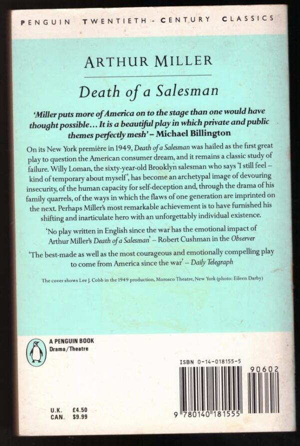 Death of a Salesman 2 Death Of A Salesman – Arthur Miller secondhand book