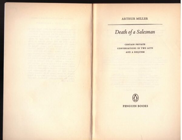 Death of a Salesman 4 Death Of A Salesman – Arthur Miller secondhand book