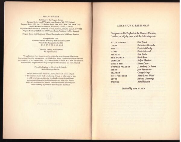 Death of a Salesman 5 Death Of A Salesman – Arthur Miller secondhand book