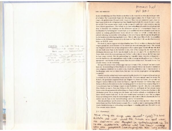 Die Derde Rit — Elise Muller secondhand book