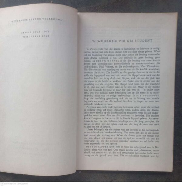 Die Twisappel: Die Verhaal Van ‘n Verbode Vrug, ‘n Blyspel — W. A. De Klerk secondhand book