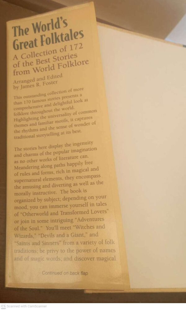 The World’s Great Folktales — James R. Foster secondhand book