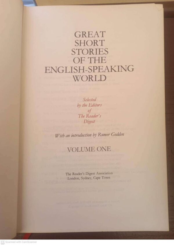 Great Short Stories Of The English Speaking World secondhand book