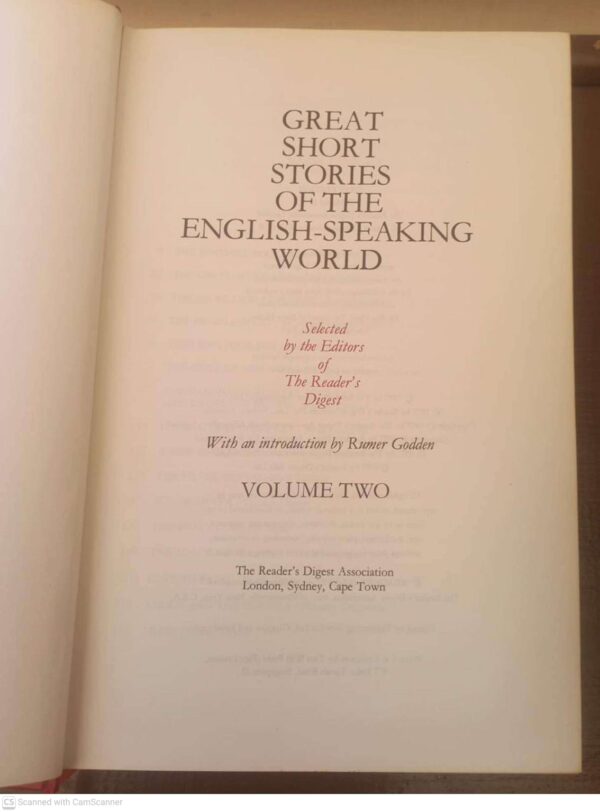 Great Short Stories Of The English Speaking World secondhand book