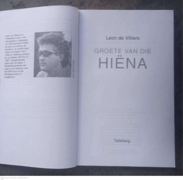 Groete van die hiëna4 Groete Van Die Hiëna — Leon De Villiers secondhand book