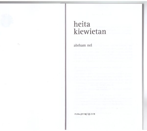Heita Kiewietan — Abrham Nel secondhand book