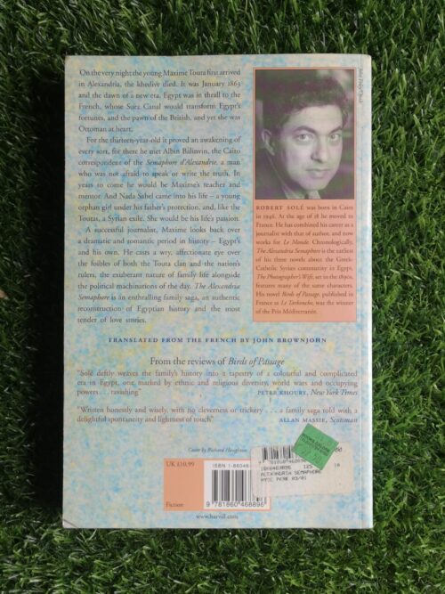The Alexandria Semaphore – Robert Sole secondhand book