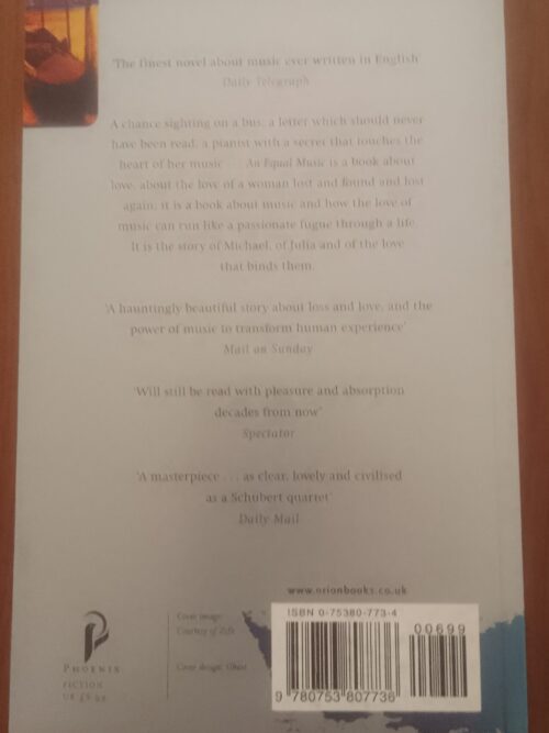 An Equal Music – Vikram Seth secondhand book