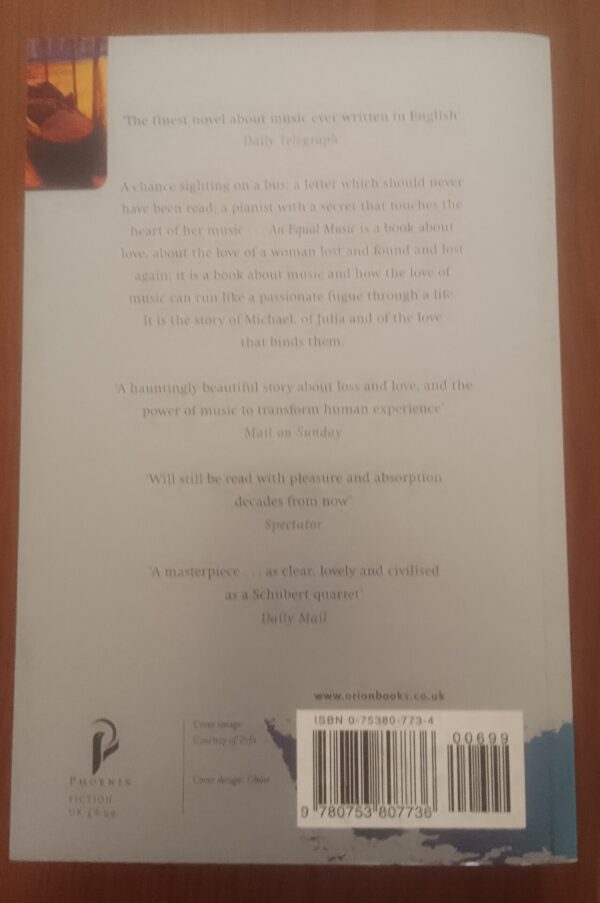 An Equal Music – Vikram Seth secondhand book