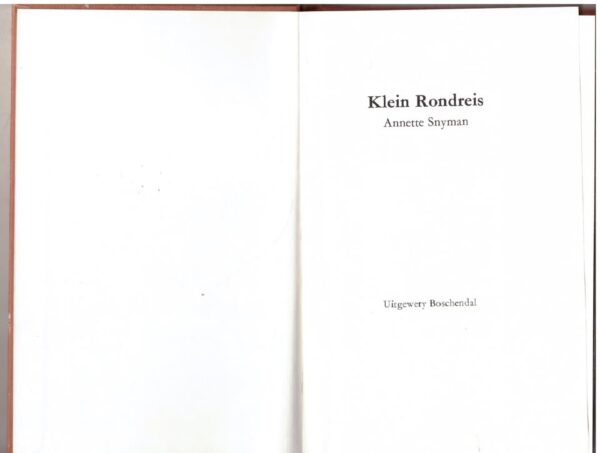 Klein Rondreis — Annette Snyman secondhand book