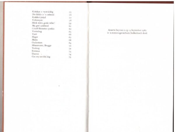 Klein Rondreis — Annette Snyman secondhand book