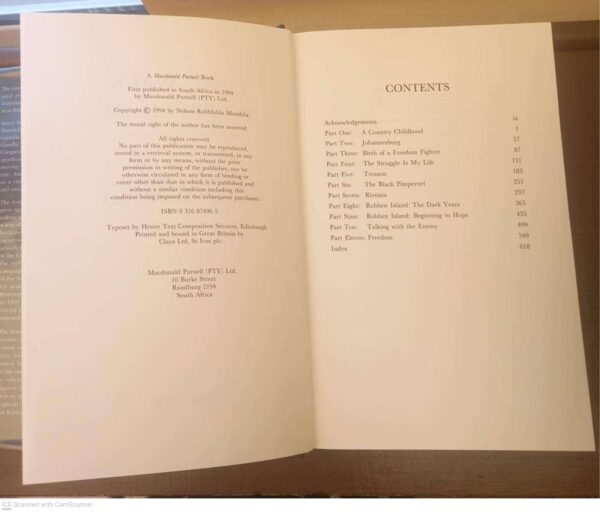 Long Walk To Freedom: The Autobiography Of Nelson Mandela secondhand book