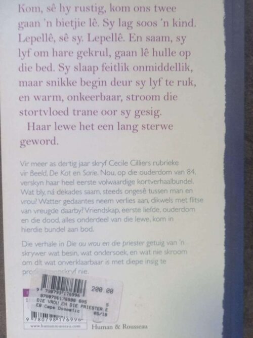 Die Ou Vrou En Die Priester En Ander Verhale — Cecile Cilliers secondhand book