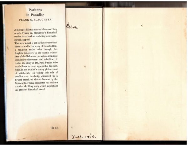 Puritans In Paradise — Frank G. Slaughter secondhand book