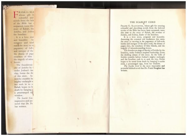 The Scarlet Cord — Frank G. Slaughter secondhand book