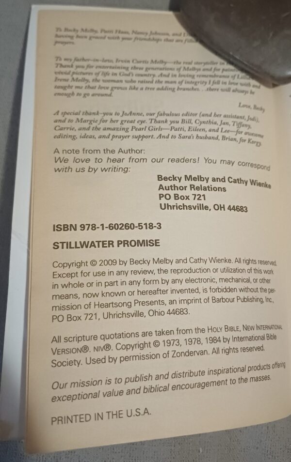 Stillwater Promise – Becky Melby & Cathy Wienke secondhand book