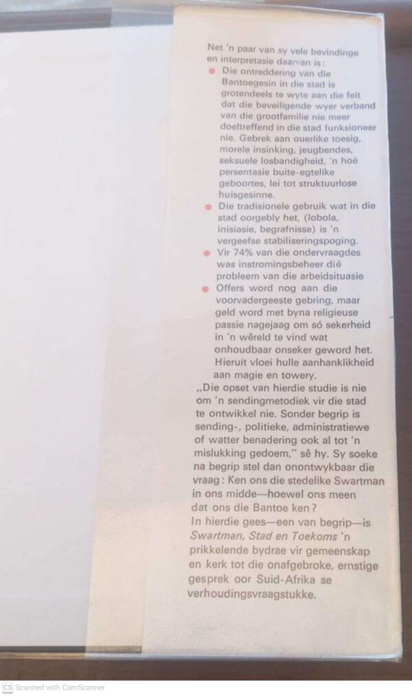 Swartman, Stad En Toekoms — J. J. F. Durand secondhand book
