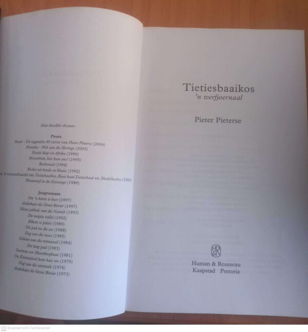 Tietiesbaaikos3 Tietiesbaaikos: ‘n Werfjoernaal – Pieter Pieterse secondhand book