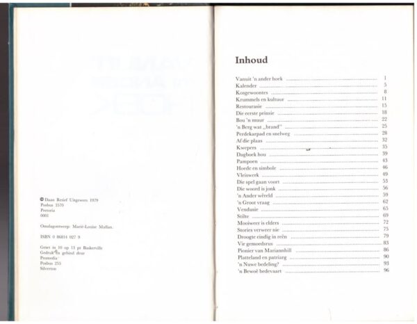 Vanuit ‘n Ander Hoek – Aletta Lübbe secondhand book