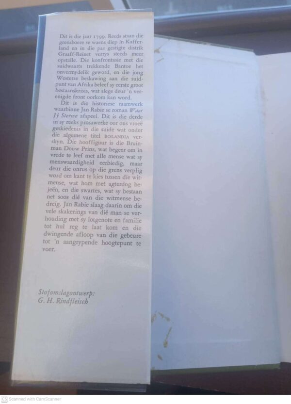 Waar Jý Sterwe (Bolandia 3) — Jan Rabie secondhand book