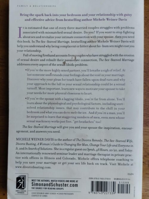 The Sex Starved Marriage – Michele Weiner Davis secondhand book