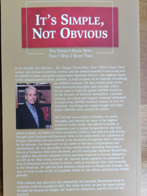 It’s Simple, Not Obvious – Jim Dornan secondhand book