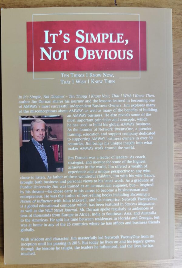 It’s Simple, Not Obvious – Jim Dornan secondhand book