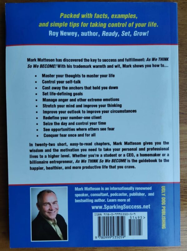 As We Think So We Become – Mark Matteson secondhand book