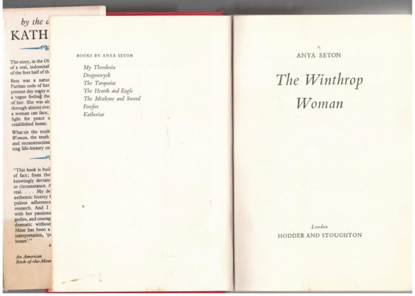 The Winthrop Woman — Anya Seton secondhand book