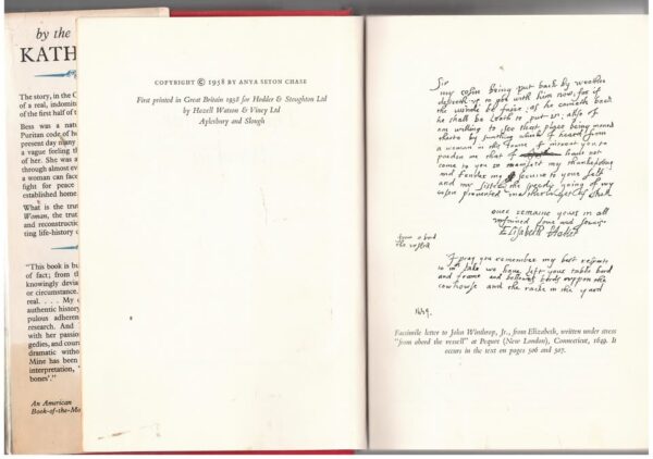 The Winthrop Woman — Anya Seton secondhand book