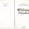 Without Prejudice — Andrew Rosenhei secondhand book