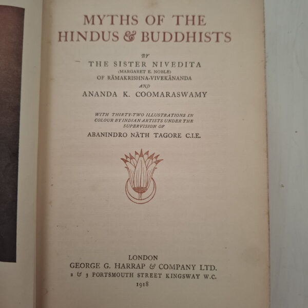 Myths Of The Hindus & Buddhists – Sister Nivedita (Margaret E Noble) secondhand book