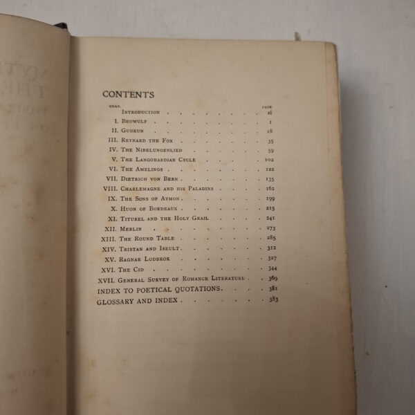 Myths Legends Of The Middle Ages: Their Origin And Influence On Literature And Art – H.A. Guerber secondhand book