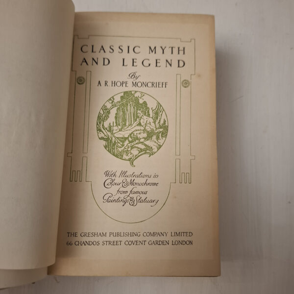 Classic Myth And Legend – A. R. Hope Moncrieff secondhand book