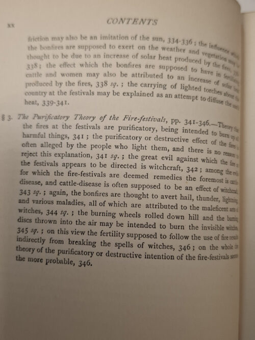 Balder The Beautiful, Vol I: The Fire-Festivals Of Europe And The Doctrine Of The External Soul – J. G. Frazer secondhand book
