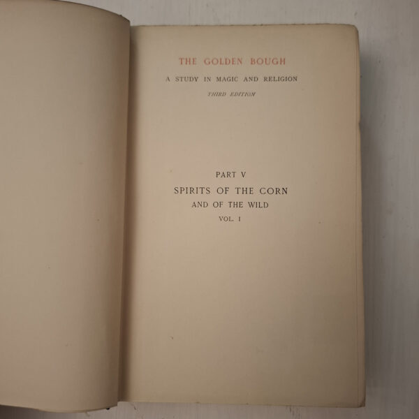 The Golden Bough: Spirits Of The Corn & Of The Wild, Volume I Of II – J. G. Frazer secondhand book