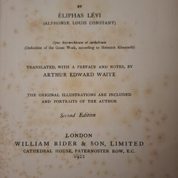 The History Of Magic – Eliphas Lévi, Arthur Edward Waite secondhand book
