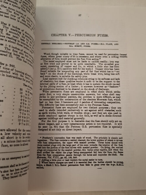 British War Office: Treatise On Ammunition – Eds. 1,2,4 [2 Eds.], 5-8 secondhand book