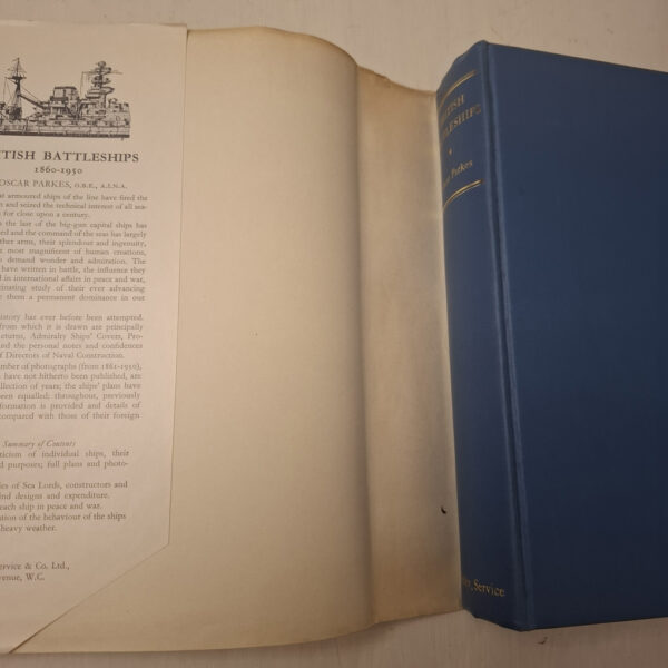 British Battleships: Warrior 1860 To Vanguard 1950 – Oscar Parkes secondhand book
