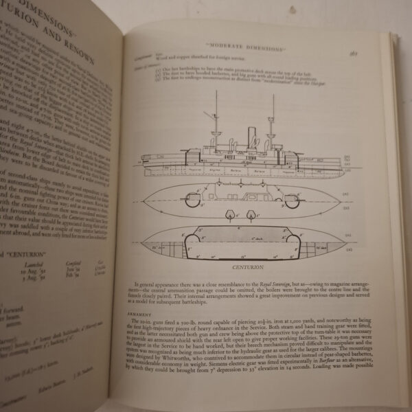 British Battleships: Warrior 1860 To Vanguard 1950 – Oscar Parkes secondhand book